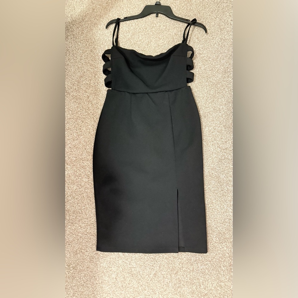 Trixxi Black Dress with Cutout Detail